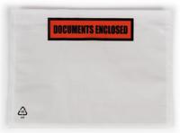 Paklijstenvelop Dokulops A6, ft 165 x 115 mm, doos van 1000 stuks, tekst: documents enclosed - thumbnail