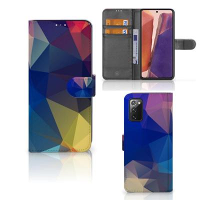 Samsung Galaxy Note 20 | Book Case | Polygon Dark