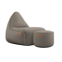 SACKit Cobana zitzak en poef Taupe - thumbnail