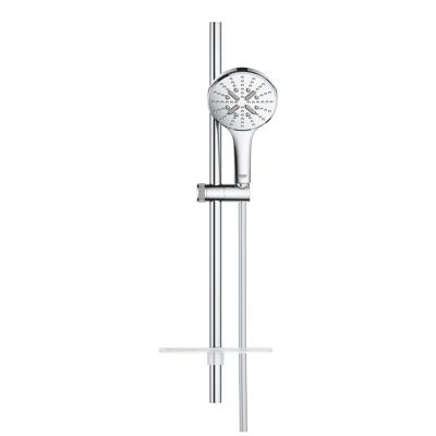 GROHE Rainshower SmartActive 130 Glijstangset - 60cm - ronde handdouche - 3 straalsoorten - gladde doucheslang - met zeepschaal - chroom 26575000
