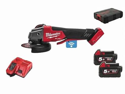 Milwaukee M18 ONEFSAG125XPDB-502X Accu Haakse Slijper 125mm 5.0Ah in HD Box