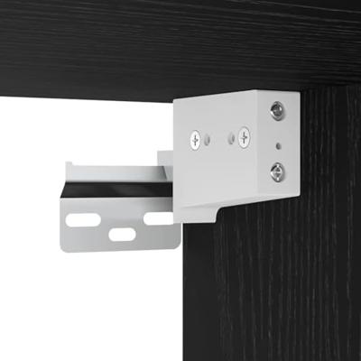 Tv-meubelset 8 pcs Zwart eiken 80 x 30 x 30 cm Bewerkt hout