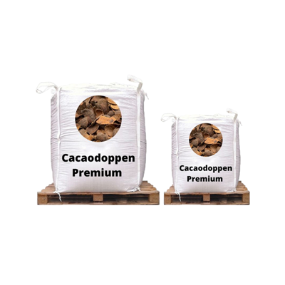 Cacaodoppen premium 3m3 bigbag Warentuin Collection - Warentuin collection