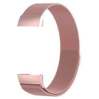 Fitbit Charge 3 & 4 milanese bandje - Maat: Large - Rosé goud - thumbnail
