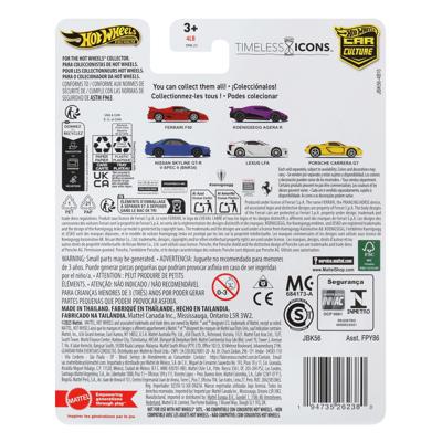 Speelgoedautootje Car Culture Hot Wheels Metaal