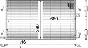 Condensor, airconditioning AC366000S