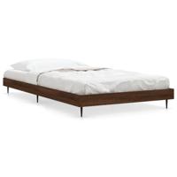 Bedframe bewerkt hout bruin eikenkleur 100x200 cm - thumbnail