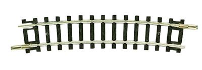 N Fleischmann rails (zonder ballastbed) 22235 Gebogen rails 15 ° 261.8 mm 12 stuk(s)