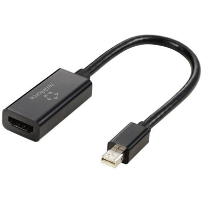 Renkforce RF-5947252 DisplayPort-kabel Mini-displayport Adapterkabel HDMI-A-bus 0.16 m Zwart Vergulde steekcontacten Renkforce RF-5947252 DisplayPort-kabel Mini-displayport Adapterkabel HDMI-A-bus 0.16 m Zwart Vergulde steekcontacten