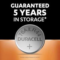 Duracell LR44 / V13GA / A76 Alkaline knoopcelbatterij (2 stuks) - thumbnail