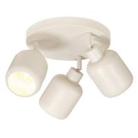 3-spot Mosi E14 - beige metaal - 11x24x28 cm - thumbnail