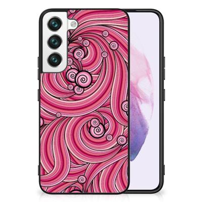 Samsung Galaxy S22 Leuk Telefoonhoesje Swirl Pink Samsung Galaxy S22 Leuk Telefoonhoesje Swirl Pink