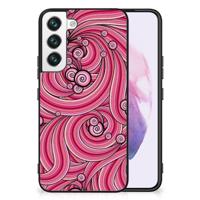 Samsung Galaxy S22 Leuk Telefoonhoesje Swirl Pink - thumbnail