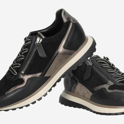 Gabor 76.378.37 schwarz mohair multi zwart maat 41