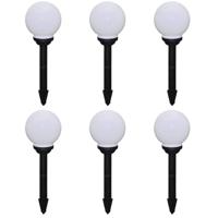 VidaXL Tuinpadlampen 6 st met grondpin led 20 cm - thumbnail