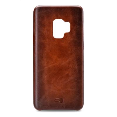 Senza Desire Leather Cover Samsung Galaxy S9 Burned Cognac