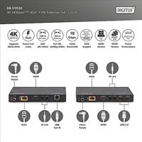 Digitus DS-55526 HDMI Adapter [1x HDMI-bus - 1x HDMI-bus] Zwart 4K UHD - thumbnail