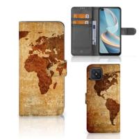 OPPO Reno4 Z | Flip Cover | Wereldkaart - thumbnail