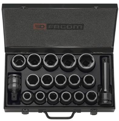 Facom set "impact"-doppen van 19 tot 42 mm - NK.500E Facom set "impact"-doppen van 19 tot 42 mm - NK.500E