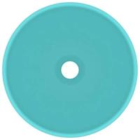 Wastafel rond 32,5x14 cm keramiek mat lichtgroen - thumbnail