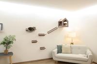 Klimwand voor katten - KERBL - MONTE BALDO - 6 stuks - Grijs - Grote kennel - thumbnail