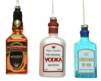 Kerstornament Drankflesjes Assorti 1st - thumbnail