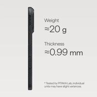 Pitaka Ultra slim case iPhone 17 Pro - Black/Grey - thumbnail