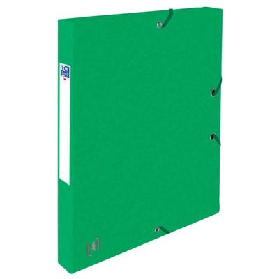 Elastobox oxford top file+ a4 25mm groen | 12 stuks