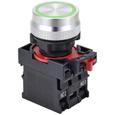 TRU COMPONENTS TC-10091056 ONPOW26-11ZE/G/12V Drukschakelaar 250 V 5 A 1x aan/aan Continu Groen IP40 1 stuk(s)