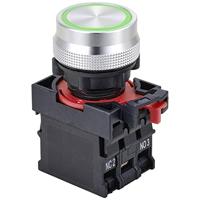 TRU COMPONENTS TC-10091056 ONPOW26-11ZE/G/12V Drukschakelaar 250 V 5 A 1x aan/aan Continu Groen IP40 1 stuk(s) - thumbnail