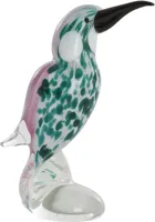 Light & Living ornament glas bird 8x5x16cm groen - thumbnail
