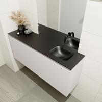 MONDIAZ OLAN 120cm toiletmeubel linen. LEX wastafel urban rechts geen kraangat - thumbnail