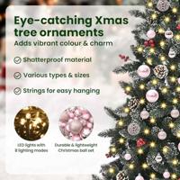 Kunstkerstboom met 300 LED Groen 180 cm PVC en Plastic en Staal - thumbnail