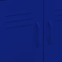 Opbergkast 60x35x56 cm staal marineblauw - thumbnail