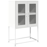 Hoge kast 68x39x107 cm staal wit - thumbnail