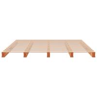 Palletbed massief grenenhout wasbruin 180x200 cm - thumbnail