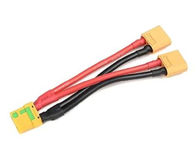 Y-kabel parallel XT90 Anti-Spark, silicone kabel 10AWG - 12CM Y-kabel parallel XT90 Anti-Spark, silicone kabel 10AWG - 12CM