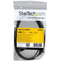 StarTech.com Micro-USB kabel met rechts haakse connectors - M/M - 2m - thumbnail
