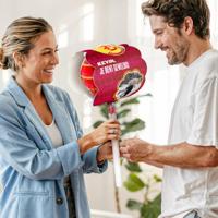 Mega Chupa Chups personaliseren - Aardbei - 20 lollys - thumbnail