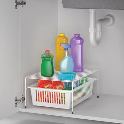 Metaltex dino rek + mand 33x45x20 cm wit