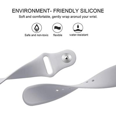 Fitbit Versa 1 / 2 & Lite siliconen bandje - Maat: Small - Grijs Fitbit Versa 1 / 2 & Lite siliconen bandje - Maat: Small - Grijs