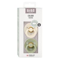 Set van 2 BIBS Colour-fopspenen, maat 2 van 6 tot 18 maanden beige - thumbnail