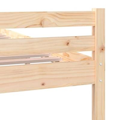 Bedframe massief hout 140x190 cm - thumbnail