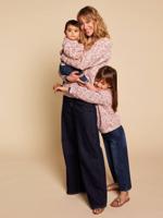 Sweater voor meisjes met bloemenprint meerkleurig - thumbnail