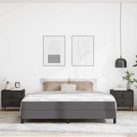 Bed met matras Grijs 180 x 200 cm Kunstleer - thumbnail