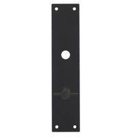 Schild renovatie rechthoekig 250 x 55mm x 2mm WC 63/8mm RVS/mat zwart - thumbnail