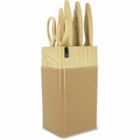 Messenblok 6-delig - MENASTYL - 5041064 - Keramisch lemmet - Polypropyleen - Hazelnoot - thumbnail