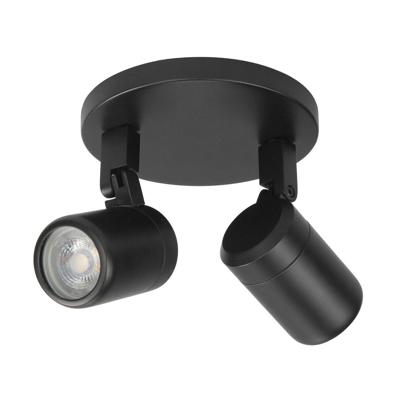 Highlight SpotRain zwart 2-lichts rond - S7371.01