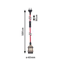 Paulmann 79770 Hanglamp E27 Rood - thumbnail
