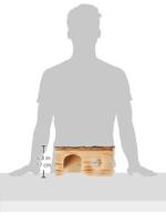 TRIXIE HUIS GRETE 2 UITGANGEN CAVIA SCHORSHOUT GEVLAMD 35X20X18 CM - thumbnail